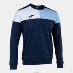 Joma 82P4R202 الأزرق الداكن السماء الزرقاء البيضاء طاقم قميص من النوع الثقيل v رجال