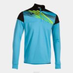 Joma 82P4R203 الفلورسنت الفيروز الأسود قميص من النوع الثقيل النخبة x رجال