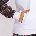 Joma 82P4R2040 أبيض وردي كاكي دافني سترة مقنعين نحيف - Image 4