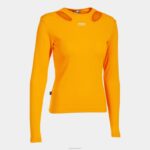 Joma 82P4R2048 البرتقالي قميص بأكمام طويلة دافني نحيف