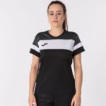 Joma 82P4R2056 أسود أبيض رمادي غامق قميص بأكمام قصيرة طاقم رابعا نحيف - Image 2