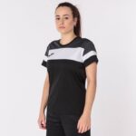 Joma 82P4R2056 أسود أبيض رمادي غامق قميص بأكمام قصيرة طاقم رابعا نحيف - Image 3