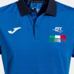 Joma 82P4R2057 الأزرق الملكي قميص بولو قصير الاكمام الاتحاد الايطالي للتنس نحيف - Image 3