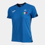 Joma 82P4R2058 الأزرق الملكي قميص الاتحاد الايطالى للتنس كم قصير نحيف