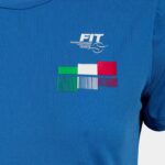 Joma 82P4R2058 الأزرق الملكي قميص الاتحاد الايطالى للتنس كم قصير نحيف - Image 4