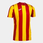 Joma 82P4R205 احمر اصفر قميص قصير الاكمام انتر كلاسيك رجال