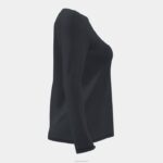 Joma 82P4R2064 أسود قميص طويل الأكمام عضوي نحيف - Image 2