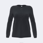 Joma 82P4R2064 أسود قميص طويل الأكمام عضوي نحيف