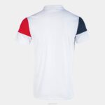 Joma 82P4R206 أبيض أحمر أزرق كحلي قميص بولو بأكمام قصيرة طاقم v رجال - Image 2