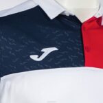 Joma 82P4R206 أبيض أحمر أزرق كحلي قميص بولو بأكمام قصيرة طاقم v رجال - Image 3