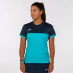 Joma 82P4R2082 الفلورسنت الفيروز الأزرق الداكن قميص قصير الأكمام مونتريال نحيف - Image 2
