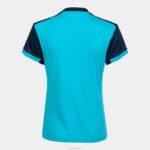 Joma 82P4R2082 الفلورسنت الفيروز الأزرق الداكن قميص قصير الأكمام مونتريال نحيف - Image 12