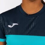 Joma 82P4R2082 الفلورسنت الفيروز الأزرق الداكن قميص قصير الأكمام مونتريال نحيف - Image 8