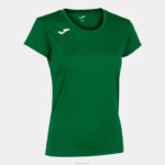 Joma 82P4R2110 أخضر قميص قصير الأكمام سجل الثاني نحيف