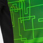 Joma 82P4R2114 أسود أخضر نيون قميص قصير الأكمام النخبة الثامن نحيف - Image 5