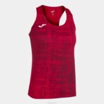 Joma 82P4R2117 أحمر النخبة من الدبابات الثامن نحيف