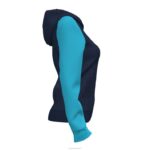 Joma 82P4R2118 الأزرق الداكن الفيروز الفلوريسنت أكاديمية جاكيت مقنع رابعًا نحيف - Image 4