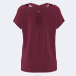 Joma 82P4R2121 بورجوندي قميص قصير الأكمام الأساسية نحيف - Image 3