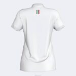 Joma 82P4R2130 أبيض قميص بولو قصير الاكمام لاتحاد التنس والباديل الايطالى نحيف - Image 2