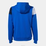 Joma 82P4R2136 الأزرق الملكي الأزرق الداكن الأبيض طاقم سترة مقنعين v نحيف - Image 2
