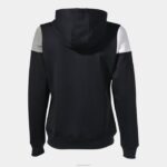 Joma 82P4R2143 أسود أبيض رمادي طاقم سترة مقنعين v نحيف - Image 2