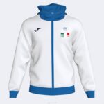 Joma 82P4R214 أبيض الاتحاد الإيطالي للتنس سترة مقنعين