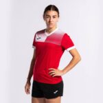 Joma 82P4R2158 احمر ابيض قميص بأكمام قصيرة مستعر أعظم صديق للبيئة نحيف - Image 5