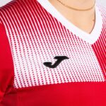 Joma 82P4R2158 احمر ابيض قميص بأكمام قصيرة مستعر أعظم صديق للبيئة نحيف - Image 7