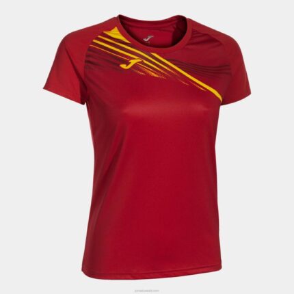 Joma 82P4R2163 أحمر قميص قصير الأكمام النخبة x نحيف
