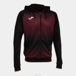 Joma 82P4R217 بورجوندي أسود جاكيت بغطاء رأس Tiger v رجال