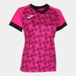 Joma 82P4R2199 نيون وردي أسود قميص بأكمام قصيرة سوبر نوفا iii نحيف