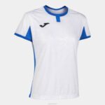 Joma 82P4R2215 أبيض أزرق ملكي قميص قصير الأكمام toletum الثاني نحيف