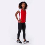Joma 82P4R2224 احمر ابيض قميص قصير الأكمام سجل الثاني نحيف - Image 4