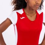 Joma 82P4R2224 احمر ابيض قميص قصير الأكمام سجل الثاني نحيف - Image 5