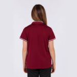 Joma 82P4R2237 بورجوندي أبيض بطولة قميص بولو قصير الاكمام vi نحيف - Image 3
