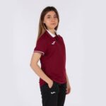 Joma 82P4R2237 بورجوندي أبيض بطولة قميص بولو قصير الاكمام vi نحيف - Image 4