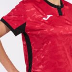 Joma 82P4R2257 أحمر أسود قميص قصير الأكمام toletum الثاني نحيف - Image 7