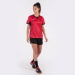 Joma 82P4R2257 أحمر أسود قميص قصير الأكمام toletum الثاني نحيف - Image 8