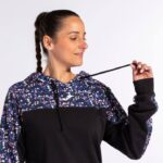 Joma 82P4R2268 أسود وردي أزرق دافني سترة مقنعين نحيف - Image 5