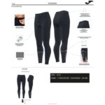 Joma 82P4R2282 أسود لباس ضيق طويل صفر نحيف - Image 8