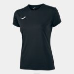 Joma 82P4R2321 أسود قميص قصير الأكمام كومبي نحيف