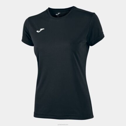 Joma 82P4R2321 أسود قميص قصير الأكمام كومبي نحيف
