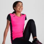 Joma 82P4R2332 نيون وردي أسود قميص قصير الأكمام سجل الثاني نحيف - Image 3
