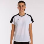 Joma 82P4R2340 أبيض أسود قميص البطولة البيئية قصيرة الأكمام نحيف - Image 2