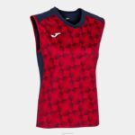 Joma 82P4R2378 الأزرق الداكن الأحمر بلا أكمام تي شيرت سوبرنوفا الثالث نحيف