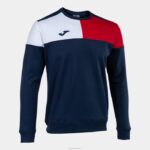 Joma 82P4R237 الأزرق الداكن الأحمر الأبيض طاقم قميص من النوع الثقيل v رجال
