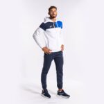 Joma 82P4R238 الأبيض الأزرق الملكي الأزرق الداكن طاقم سترة مقنعين v رجال - Image 11