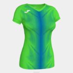 Joma 82P4R2393 الفلورسنت الأخضر والأزرق الملكي قميص بأكمام قصيرة أوليمبيا نحيف
