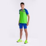 Joma 82P4R239 الفلورسنت الأخضر والأزرق الملكي قميص قصير الأكمام النخبة x رجال - Image 7