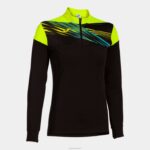 Joma 82P4R2407 أسود أصفر فلوري قميص من النوع الثقيل النخبة x نحيف